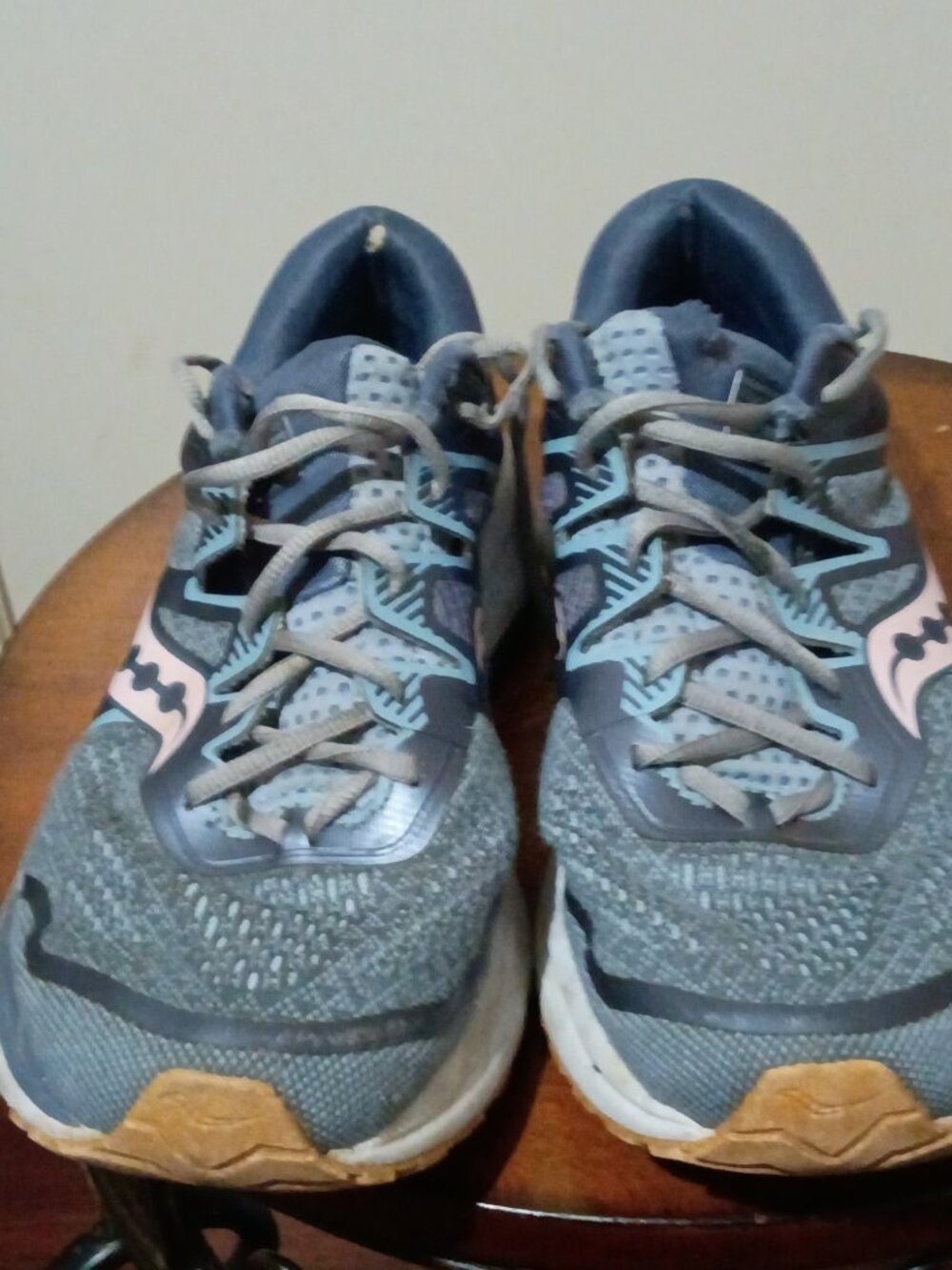 Saucony Women's Omni Iso 2 Running Shoes Size 10.5 Slate/Pink S10511-1 - Picture 4 of 16